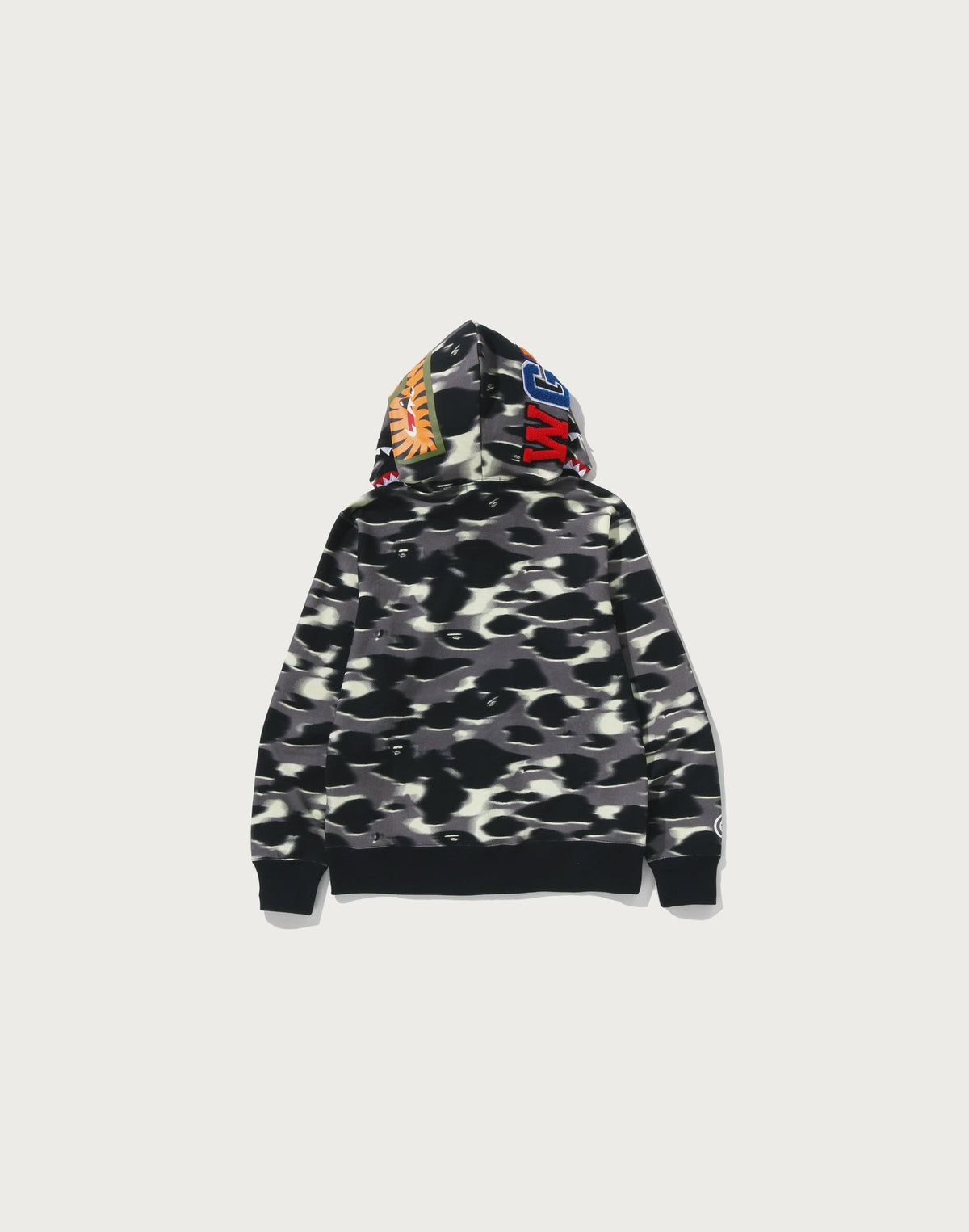 SCREEN CAMO SHARK FULL ZIP HOODIE MENS