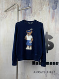 Ralph Lauren Men's Golf Polo Bear Crew‑Neck Knit Sweater