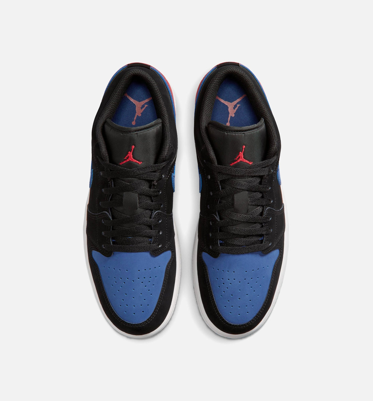 Air Jordan 1 Low Men's Sneakers - Black / Summit White / True Blue / University Red