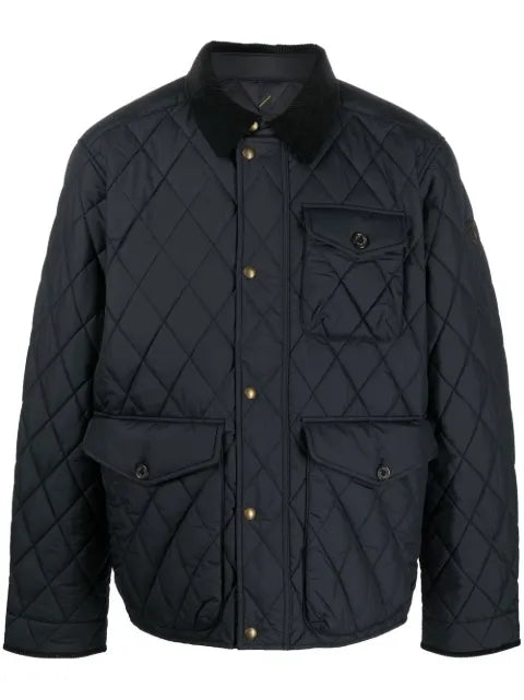 Polo Ralph Lauren diamond-quilt button-fastening jacket