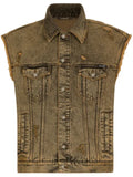 Dolce & Gabbana overdyed denim gilet