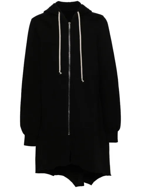 Rick Owens DRKSHDW asymmetric cotton zipped hoodie