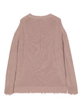 Laneus distressed cotton jumper