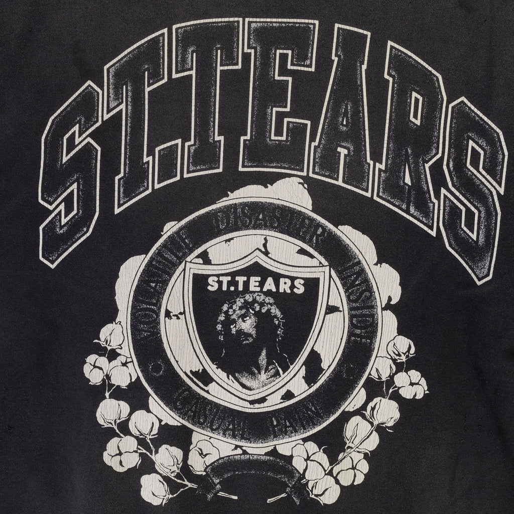 DENIM TEARS CREWNECK BLACK SWEATSHIRT