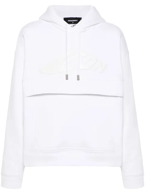 DSQUARED2 logo-debossed hoodie