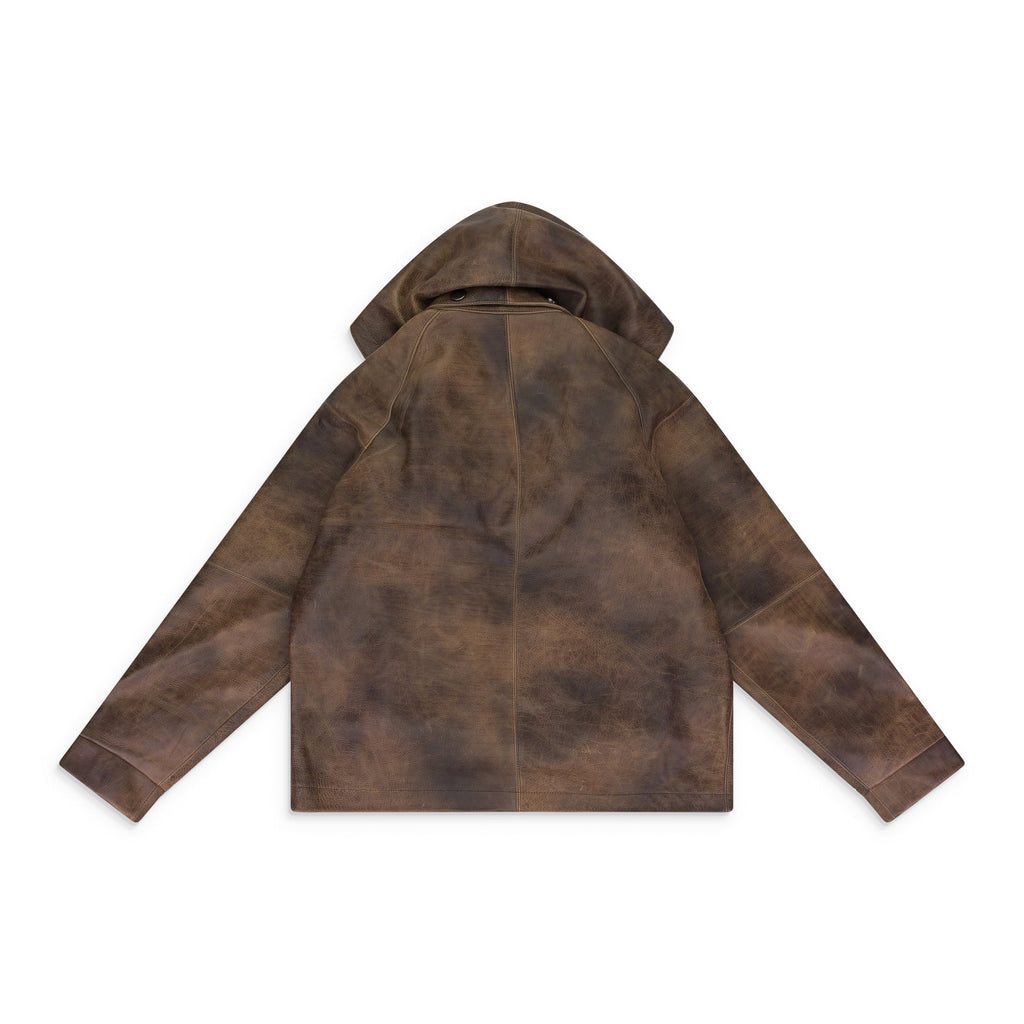 GREEN CLASSIC LEATHER JACKET