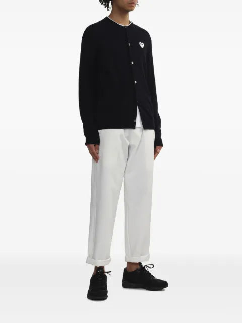 Comme Des Garçons Play heart-appliqué cardigan