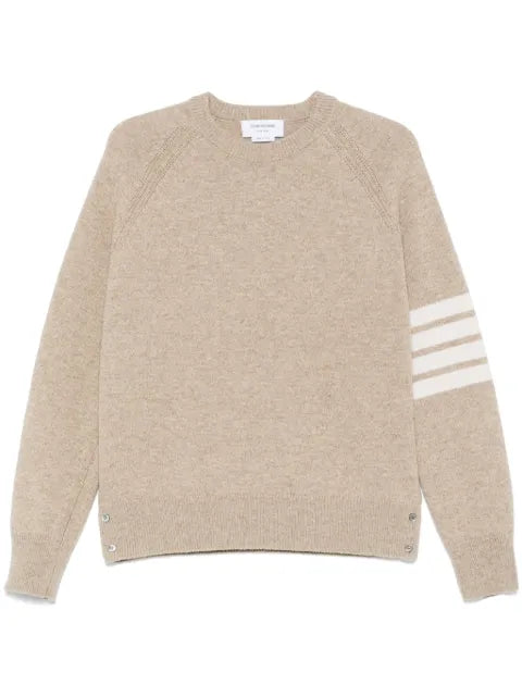 Thom Browne shetland wool 4-Bar relaxed fit pullover