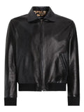 Dolce & Gabbana leather bomber jacket