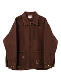 KAMIYA  Boro distressed zip-front shirt jacket