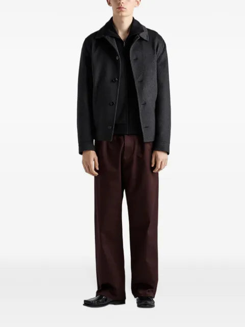 Prada logo zip-closure jacket