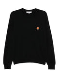 Maison Kitsuné embroidered-logo patch jumper