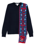 Comme Des Garçons Shirt attached-scarf sweater