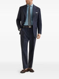 Brunello Cucinelli virgin wool chalk stripe tailor blazer