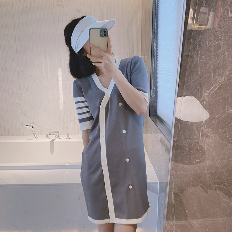 Women's Color-Block T-Shirt Dress | Thom Browne