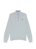 PS Paul Smith organic cotton quarter zip zebra logo sweater