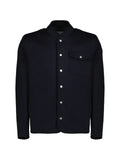 Moncler blue shirt jacket