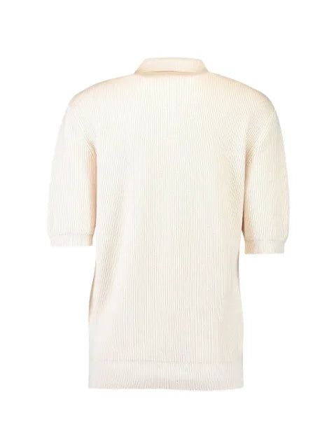 Eleventy zip short sleeve pullover