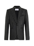 Philipp Plein jacquard blazer Lord-fit strass
