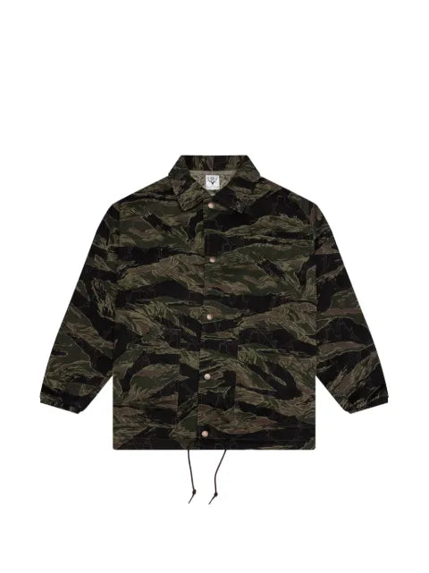 SOUTH2 WEST8 Skull Quilting camo-print jacket
