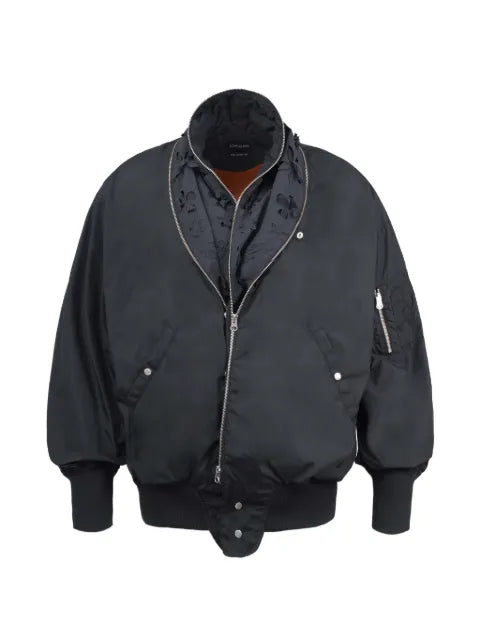 JUNTAE KIM laser-slashed bomber jacket