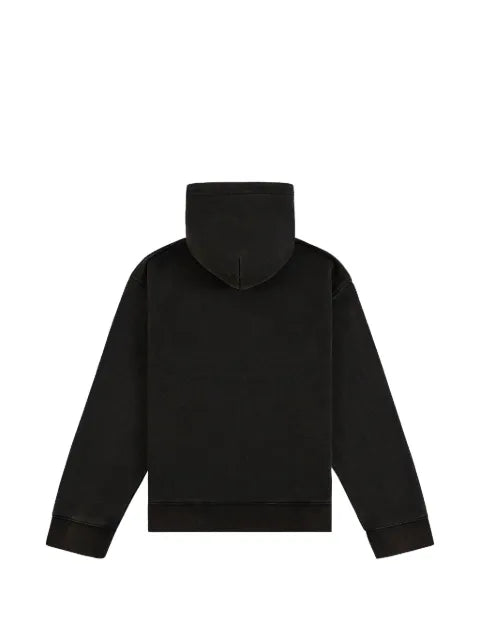 Honor The Gift Not Allowed graphic-print faded hoodie