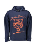 Plein Sport tiger-print logo hoodie