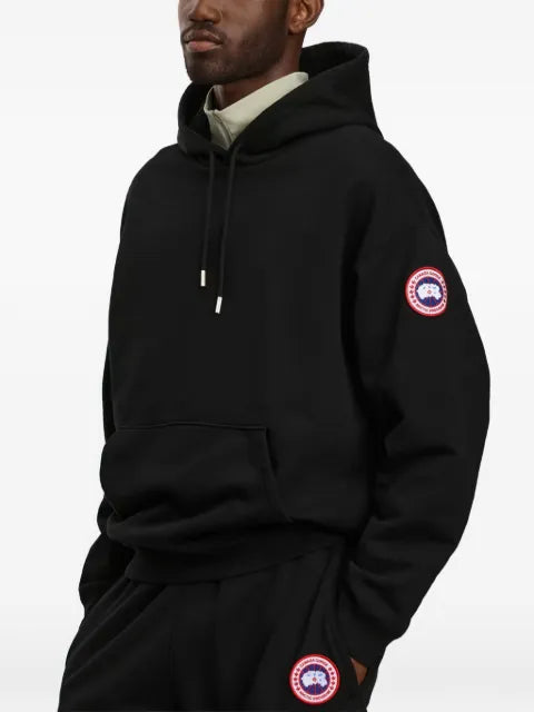 Canada Goose logo-patch drawstring hoodie