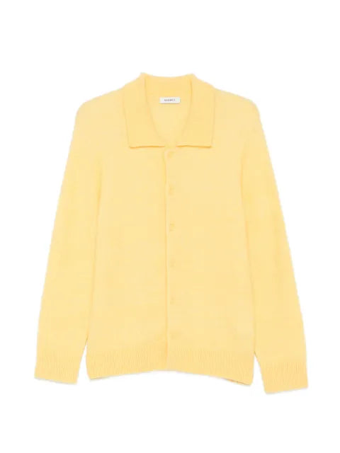 SANDRO wing-collar buttoned cardigan