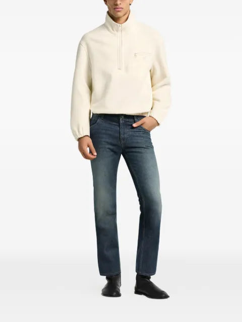 Courrèges zipped fleece sweater