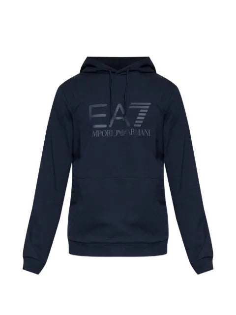 Ea7 Emporio Armani logo-print drawstring hoodie