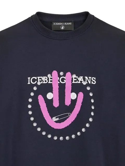 Iceberg embellished graphic-print sweatshirt