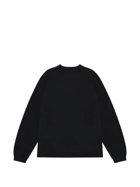 COLE BUXTON logo-embroidered polo-collar sweater
