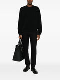 Emporio Armani double jersey sweatshirt with all-over logo print