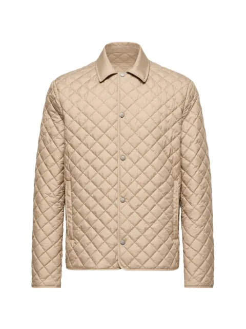 Moncler Avrelie diamond quilted padded shirt jacket