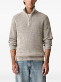 Marc O'Polo ribbed-knit quarter-zip sweater