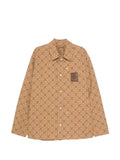 Casablanca monogram-print logo-patch jacket