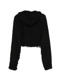 Comme Des Garçons textured raw-edge jacket