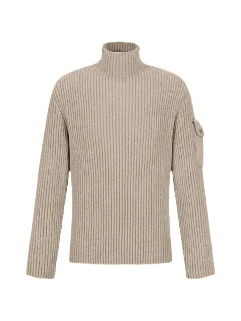 Amomento ribbed velvet-knit sweater