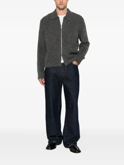 SAMSOE SAMSOE zip-up collared cardigan