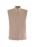 Valenza high-neck zip-up gilet