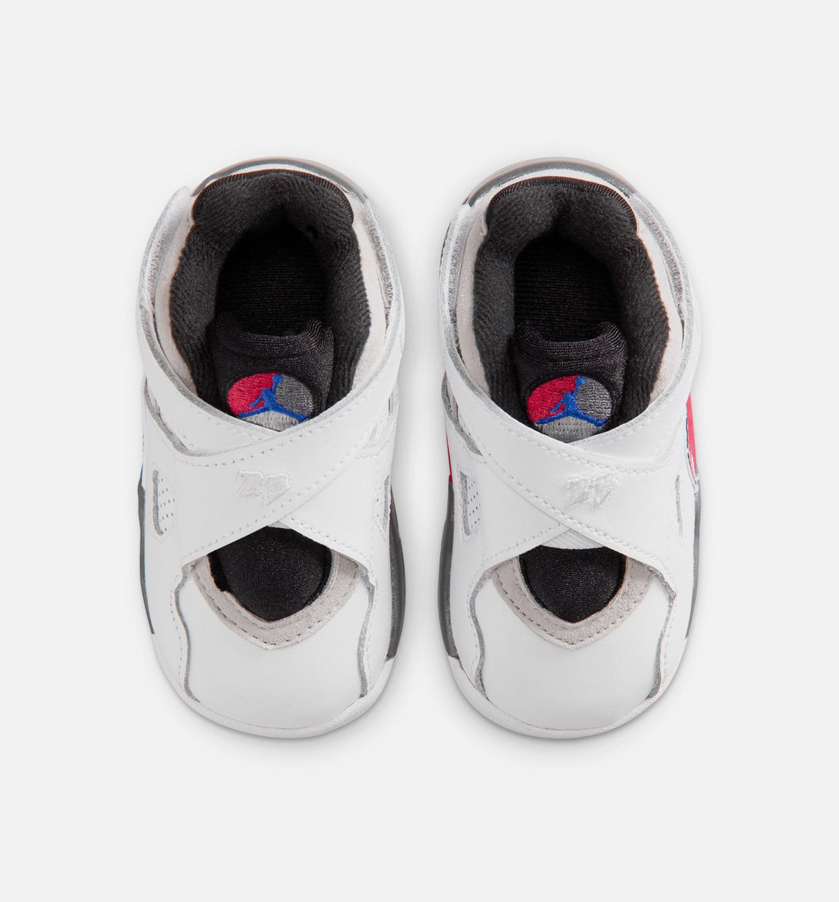 Air Jordan 8 Retro White and True Red Infant Sneakers - White/Black/True Red