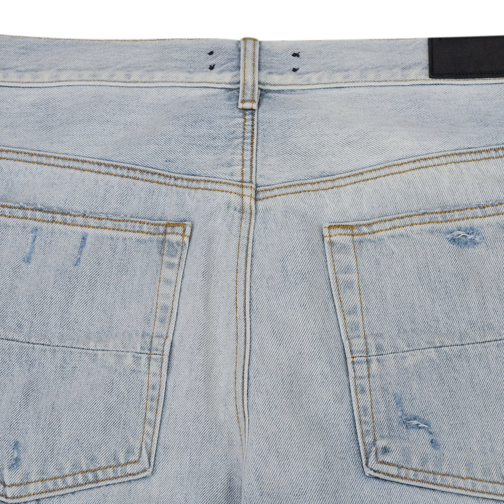 Stone Indigo/Blue Gradient Bones Straight Jeans