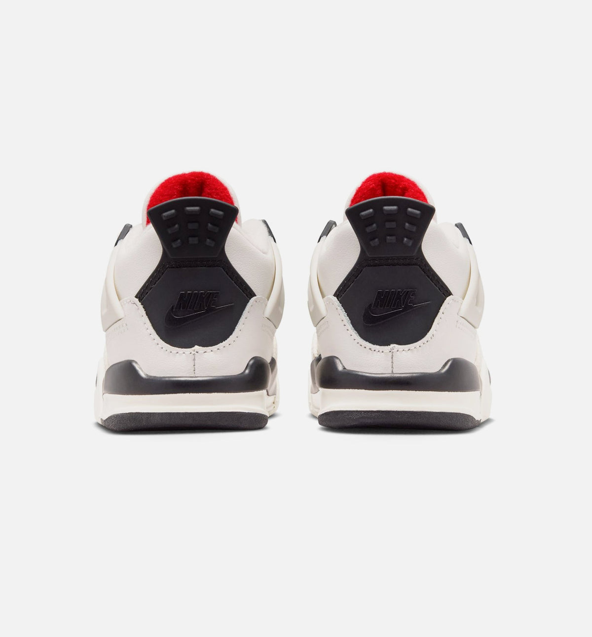 Air Jordan 4 Retro Flight Club Infant/Toddler Lifestyle Shoes - Sail/Black/University Red