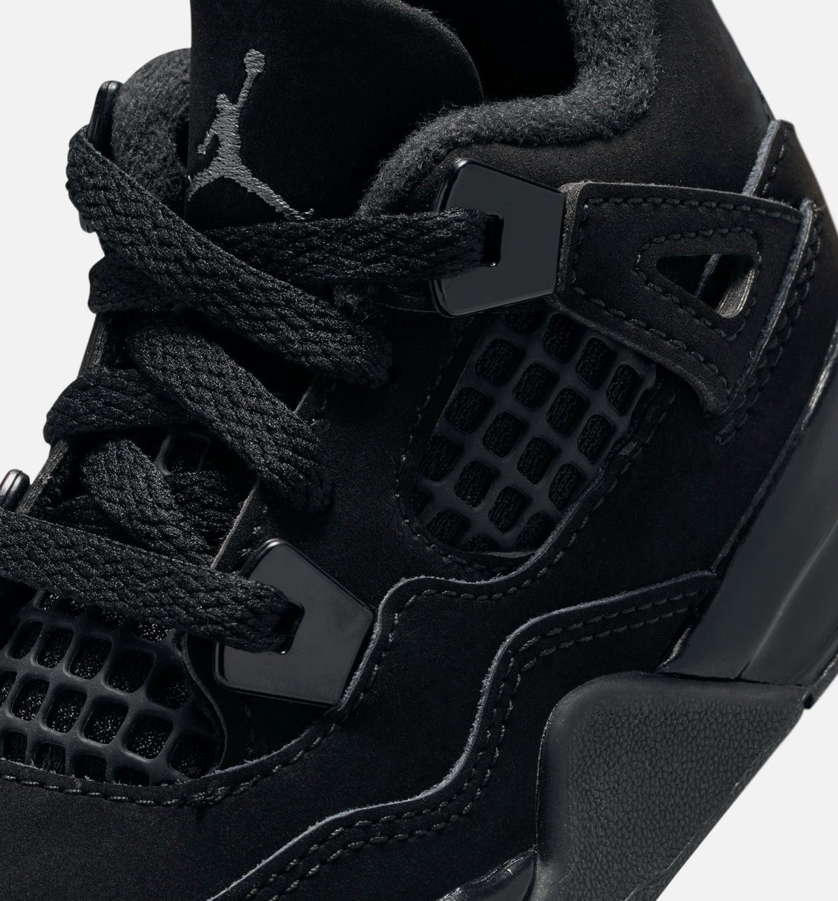 Air Jordan 4 Retro Black Cat | Infant/Toddler Lifestyle Shoe | Black/Dark Graphite