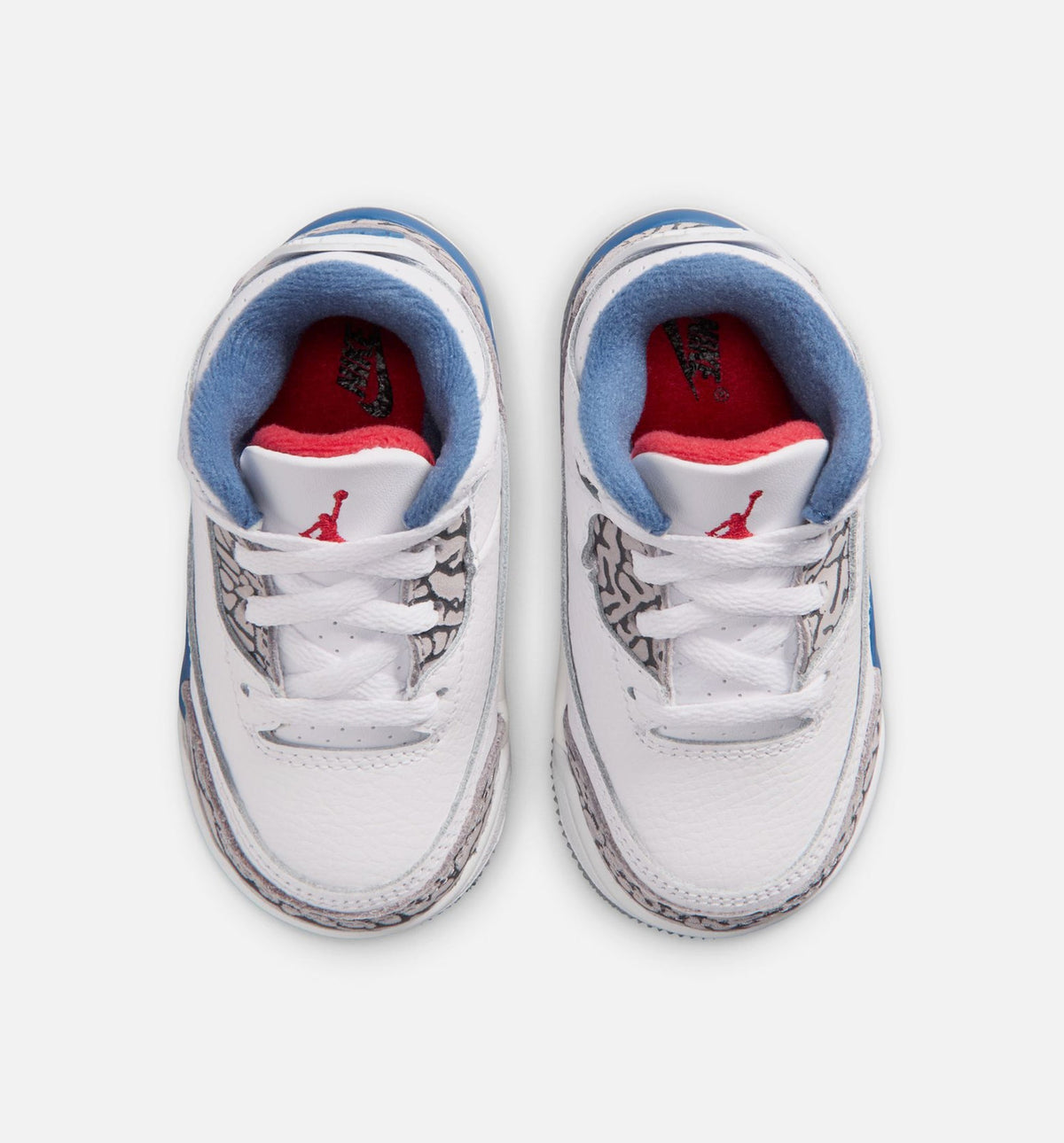 Air Jordan 3 Retro OG True Blue – Infant/Toddler Lifestyle Shoe in White/Fire Red/True Blue