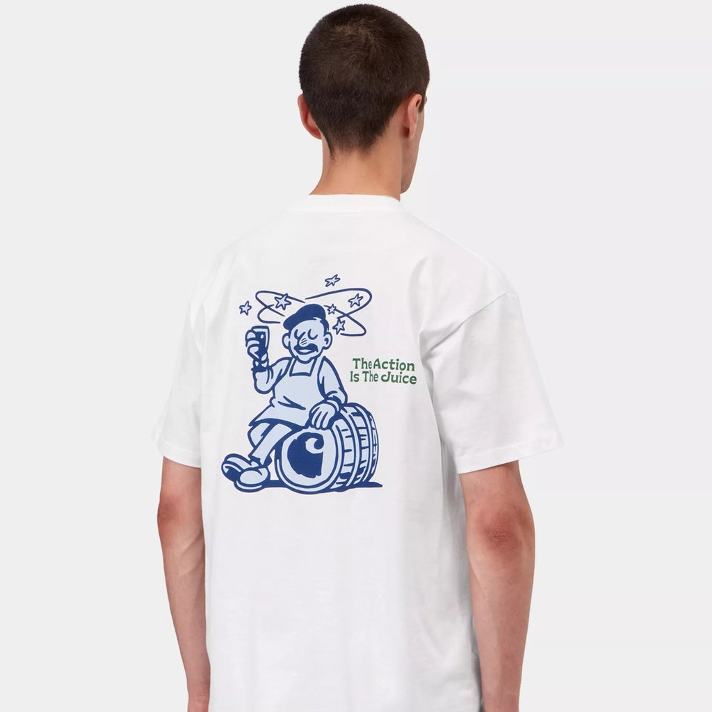 Carhartt WIP S/S Grape Picker T-Shirt: White