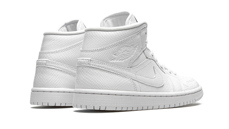 Nike Air Jordan 1 Mid WMNS 'White Snakeskin'