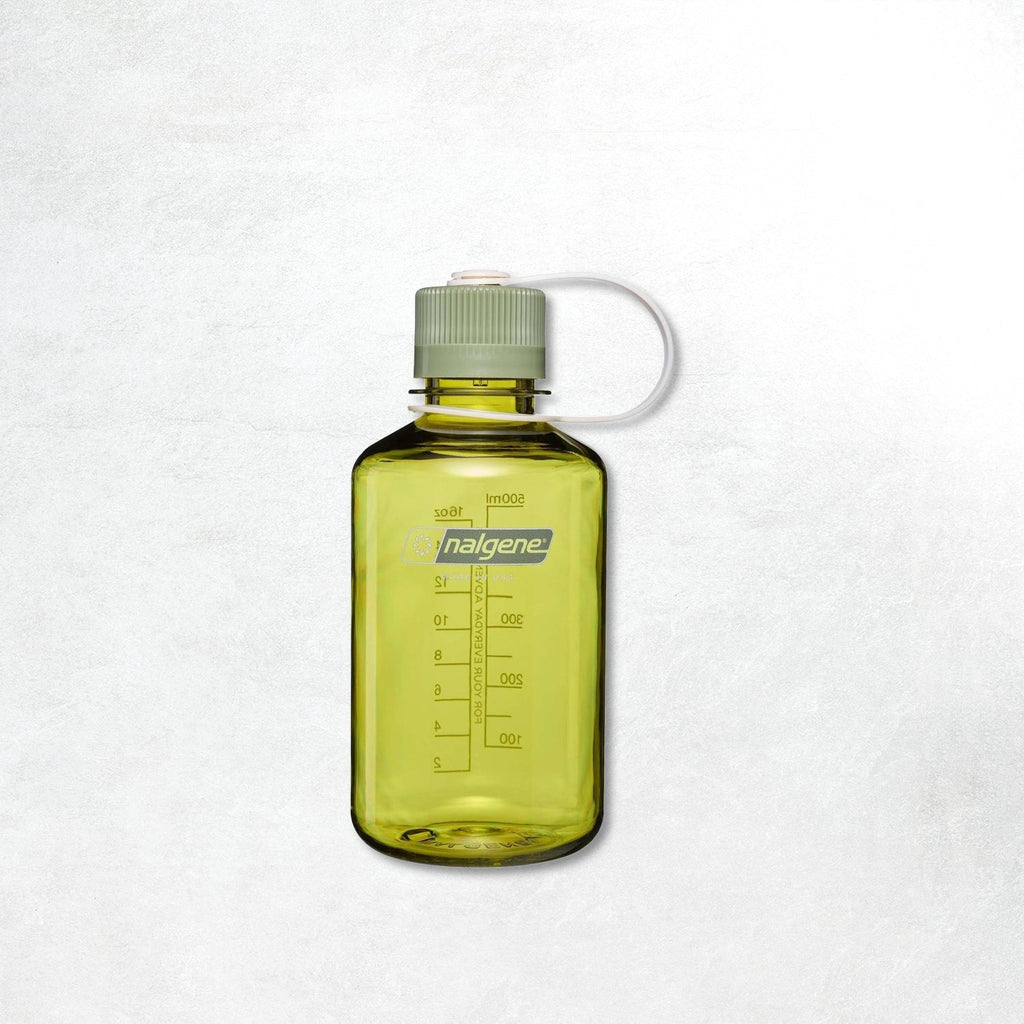 Nalgene 0.5L Narrow Mouth Tritan Sustain Water Bottle: Endive/ Oil Green