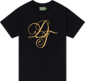 Denim Tears Metallic Gold Script Tee